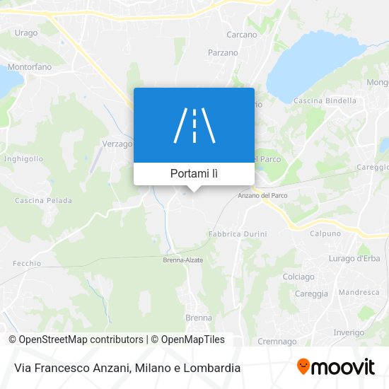 Mappa Via Francesco Anzani