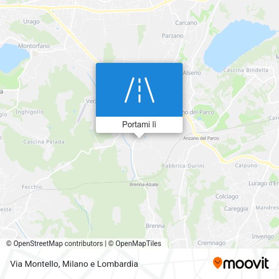 Mappa Via Montello