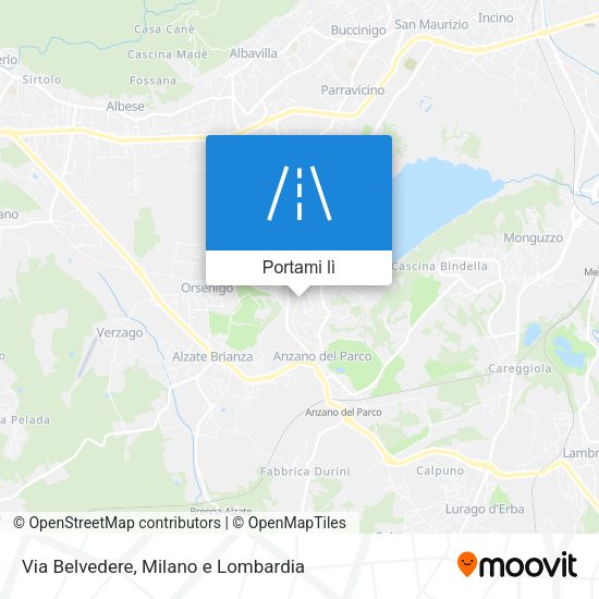 Mappa Via Belvedere