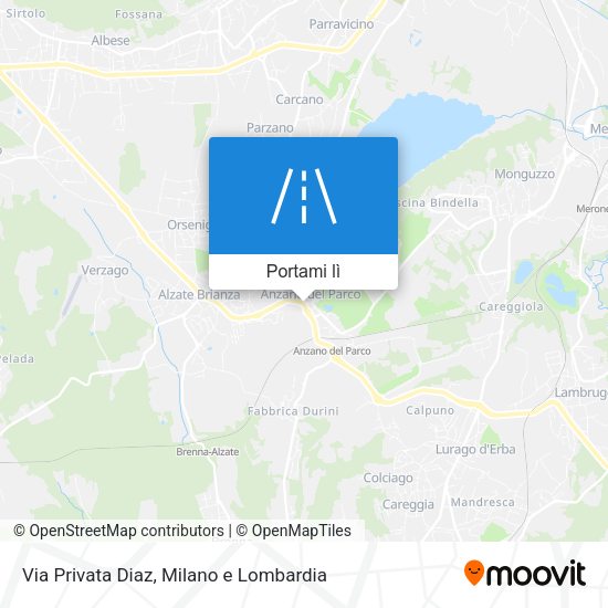 Mappa Via Privata Diaz