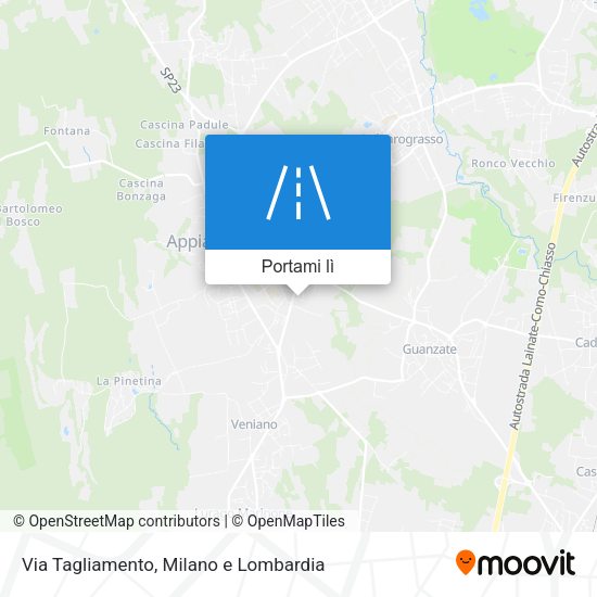 Mappa Via Tagliamento