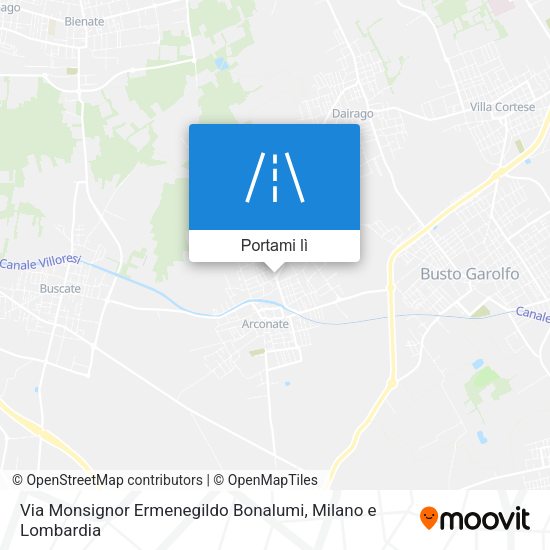 Mappa Via Monsignor Ermenegildo Bonalumi