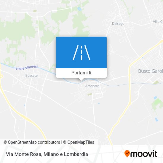 Mappa Via Monte Rosa