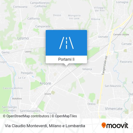 Mappa Via Claudio Monteverdi