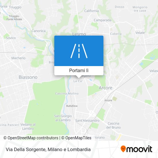 Mappa Via Della Sorgente