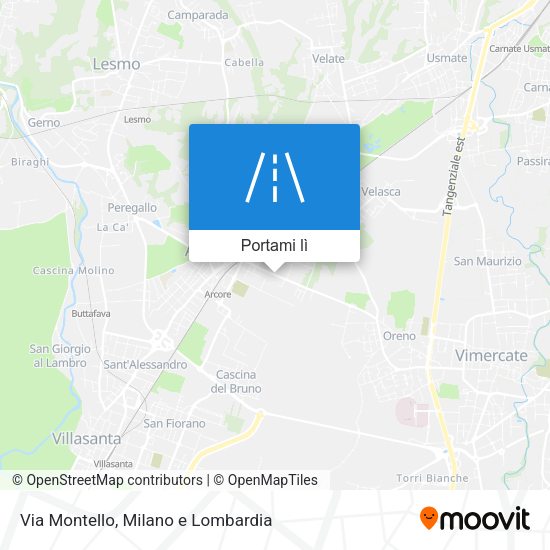 Mappa Via Montello
