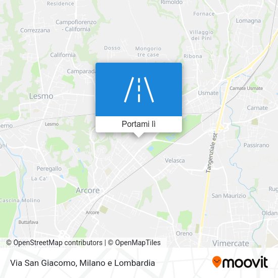 Mappa Via San Giacomo