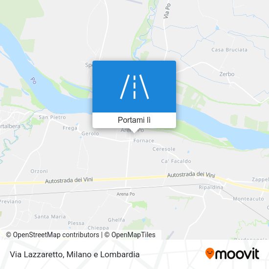 Mappa Via Lazzaretto