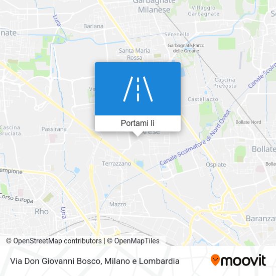Mappa Via Don Giovanni Bosco