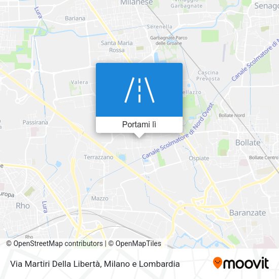 Mappa Via Martiri Della Libertà