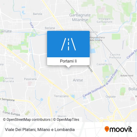 Mappa Viale Dei Platani