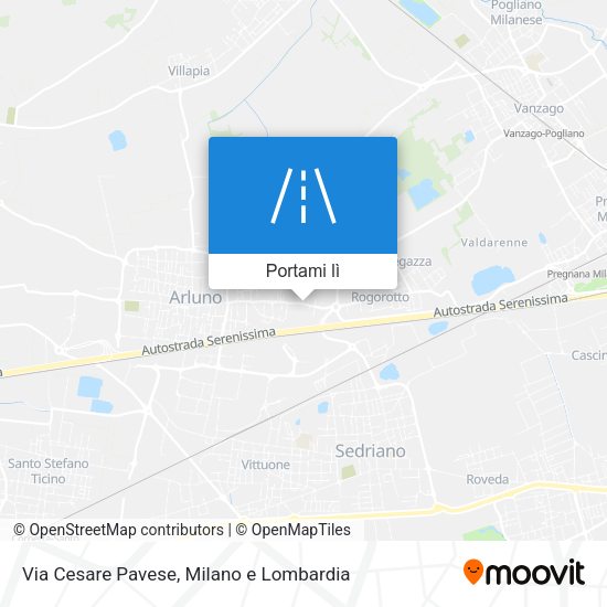 Mappa Via Cesare Pavese