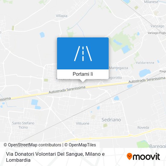 Mappa Via Donatori Volontari Del Sangue