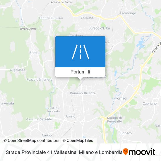Mappa Strada Provinciale 41 Vallassina