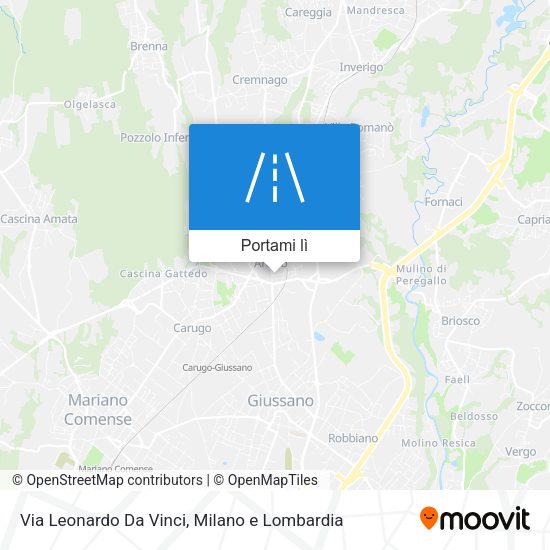 Mappa Via Leonardo Da Vinci
