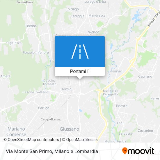 Mappa Via Monte San Primo