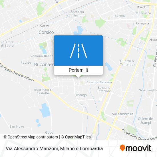 Mappa Via Alessandro Manzoni