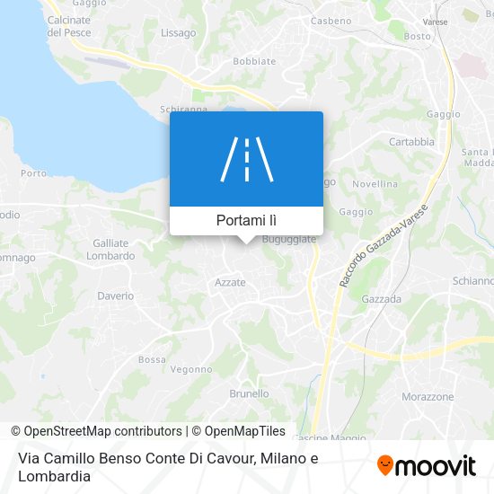 Mappa Via Camillo Benso Conte Di Cavour