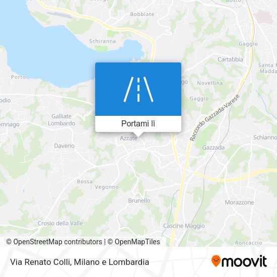 Mappa Via Renato Colli