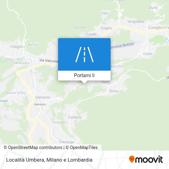 Mappa Località Umbera
