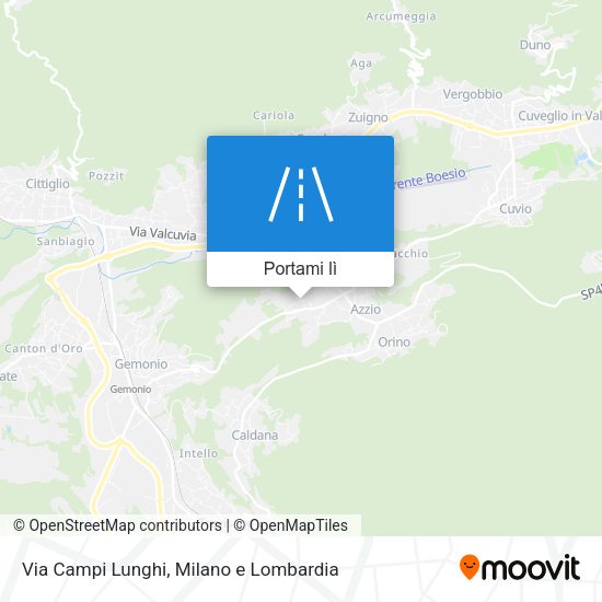 Mappa Via Campi Lunghi