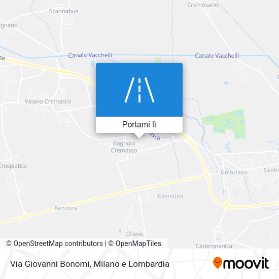 Mappa Via Giovanni Bonomi