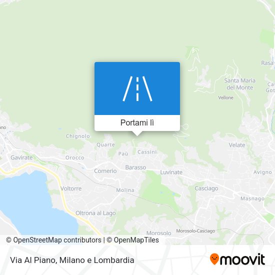Mappa Via Al Piano