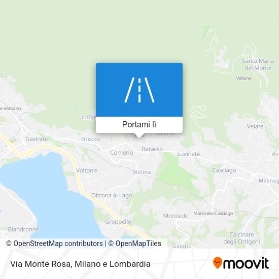 Mappa Via Monte Rosa