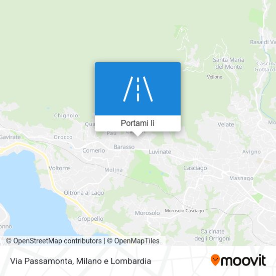 Mappa Via Passamonta