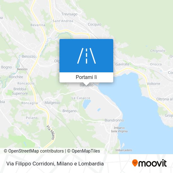 Mappa Via Filippo Corridoni