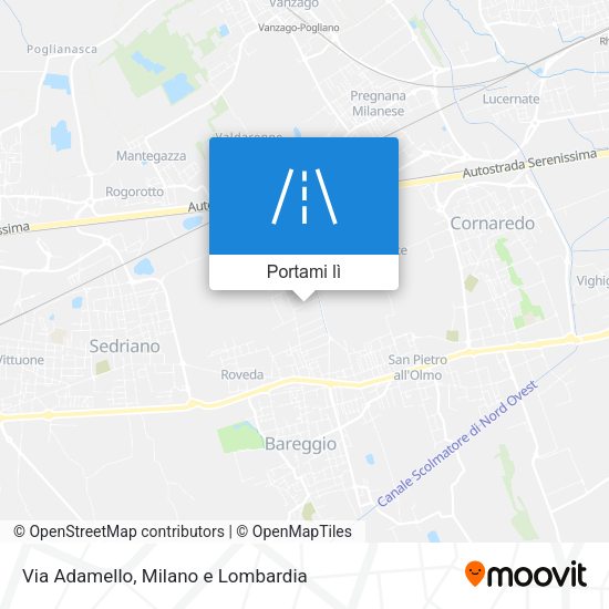 Mappa Via Adamello