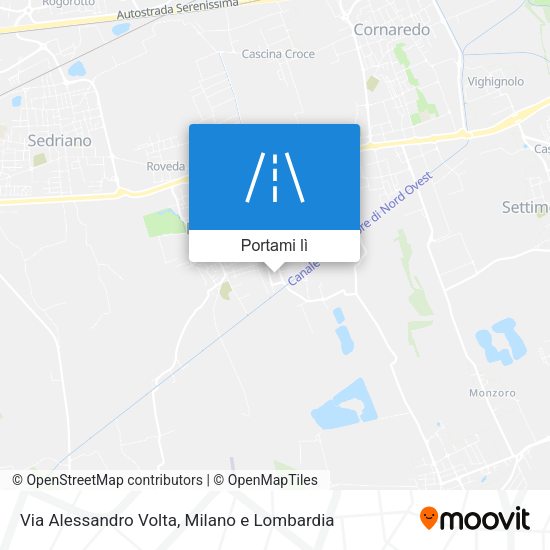 Mappa Via Alessandro Volta