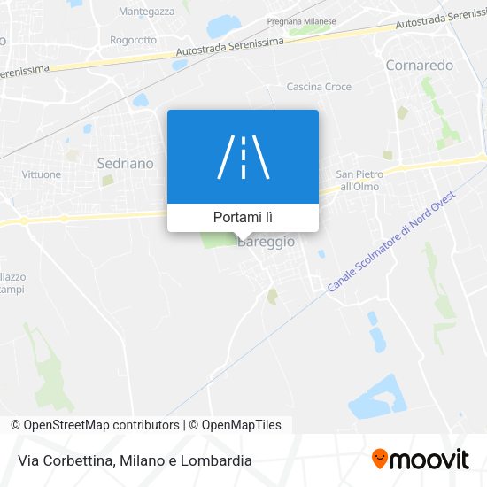 Mappa Via Corbettina