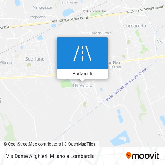 Mappa Via Dante Alighieri