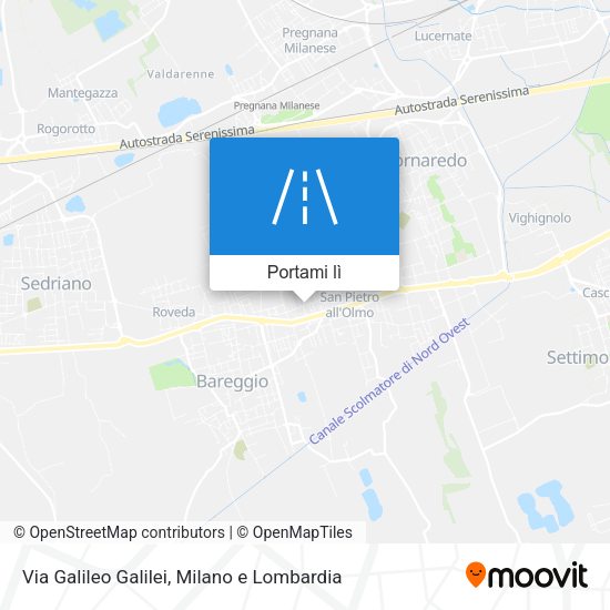 Mappa Via Galileo Galilei