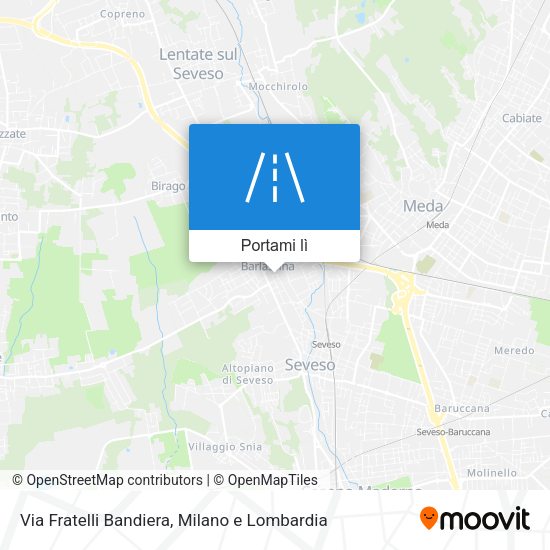 Mappa Via Fratelli Bandiera