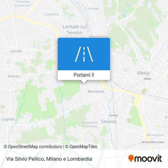 Mappa Via Silvio Pellico