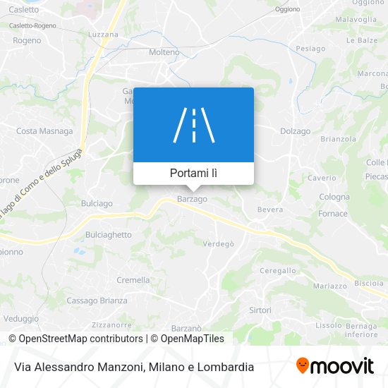 Mappa Via Alessandro Manzoni