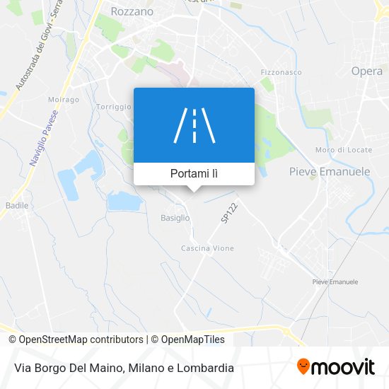 Mappa Via Borgo Del Maino