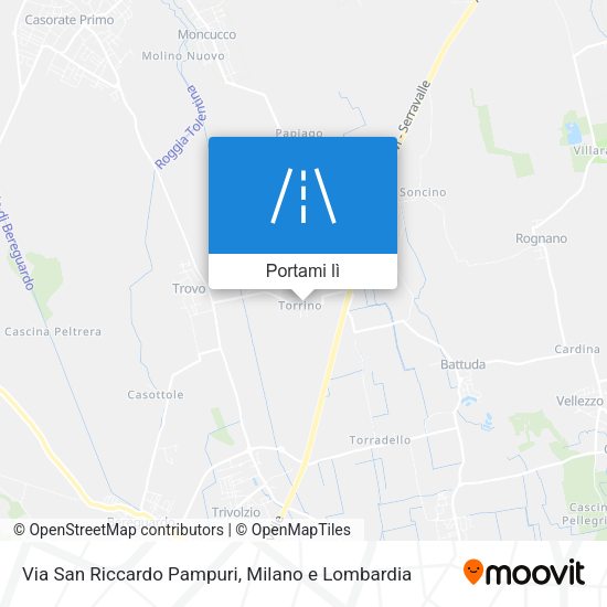 Mappa Via San Riccardo Pampuri