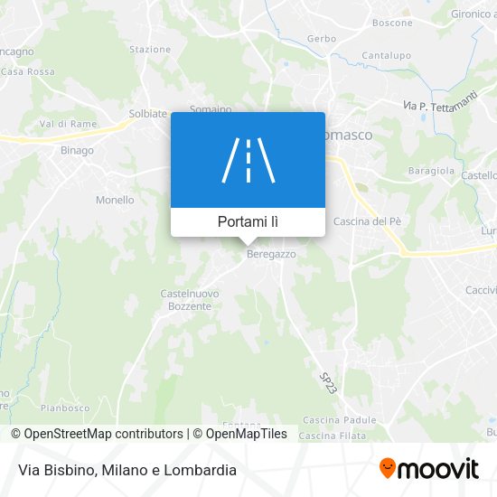 Mappa Via Bisbino