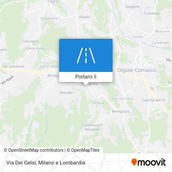 Mappa Via Dei Gelsi