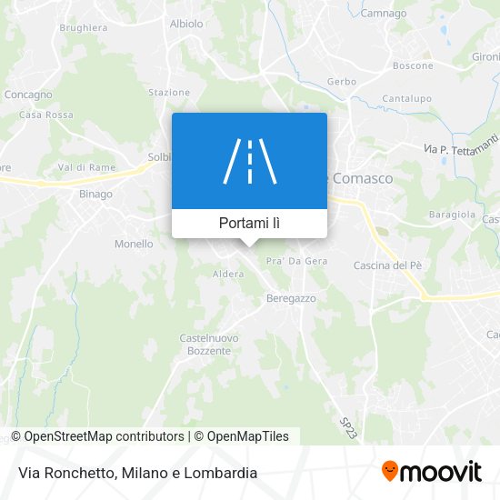 Mappa Via Ronchetto