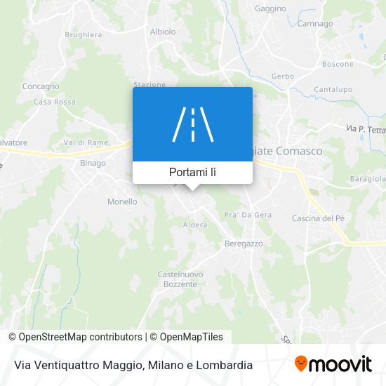 Mappa Via Ventiquattro Maggio