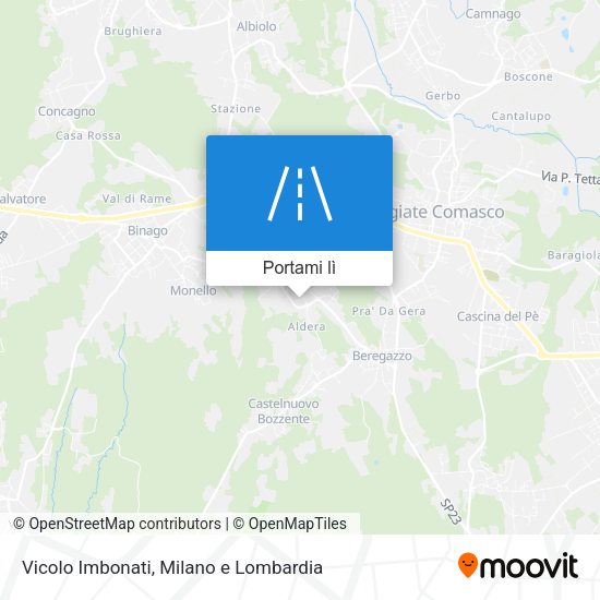 Mappa Vicolo Imbonati