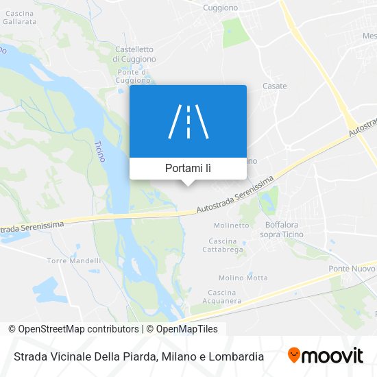 Mappa Strada Vicinale Della Piarda