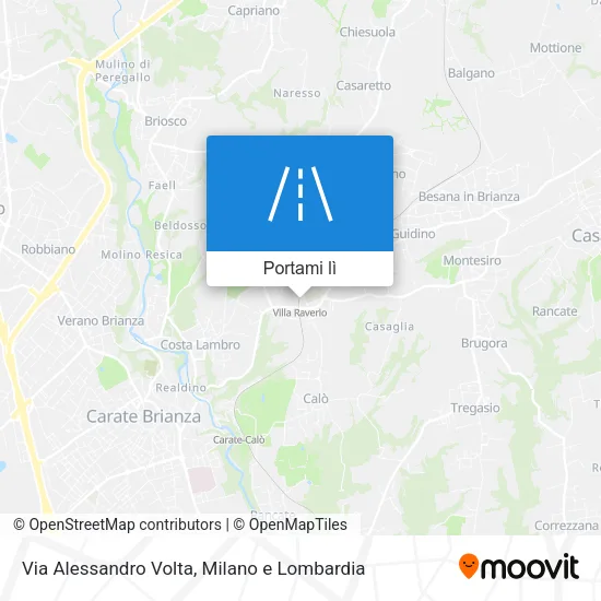 Mappa Via Alessandro Volta