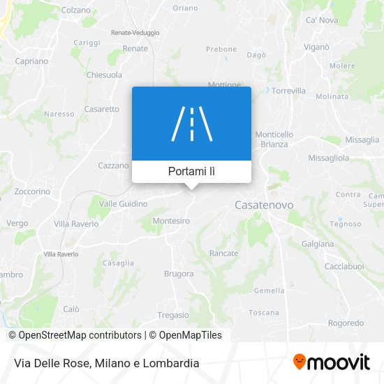 Mappa Via Delle Rose