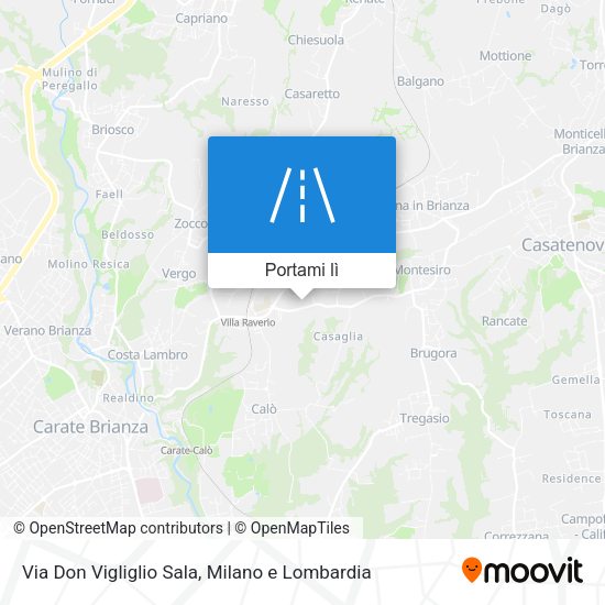 Mappa Via Don Vigliglio Sala
