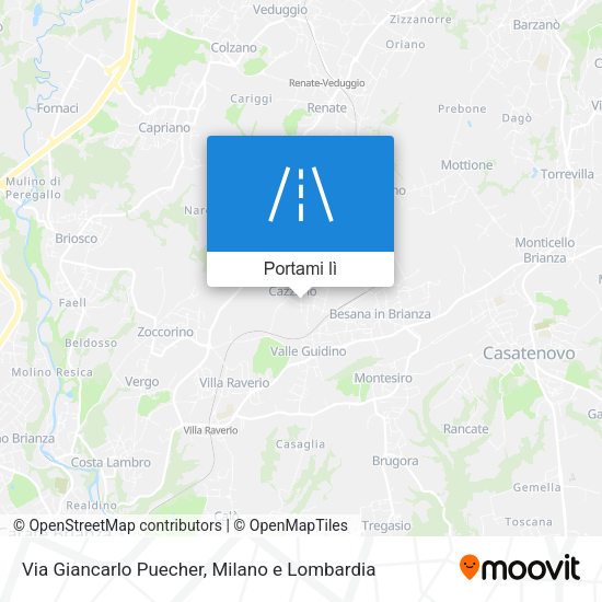 Mappa Via Giancarlo Puecher